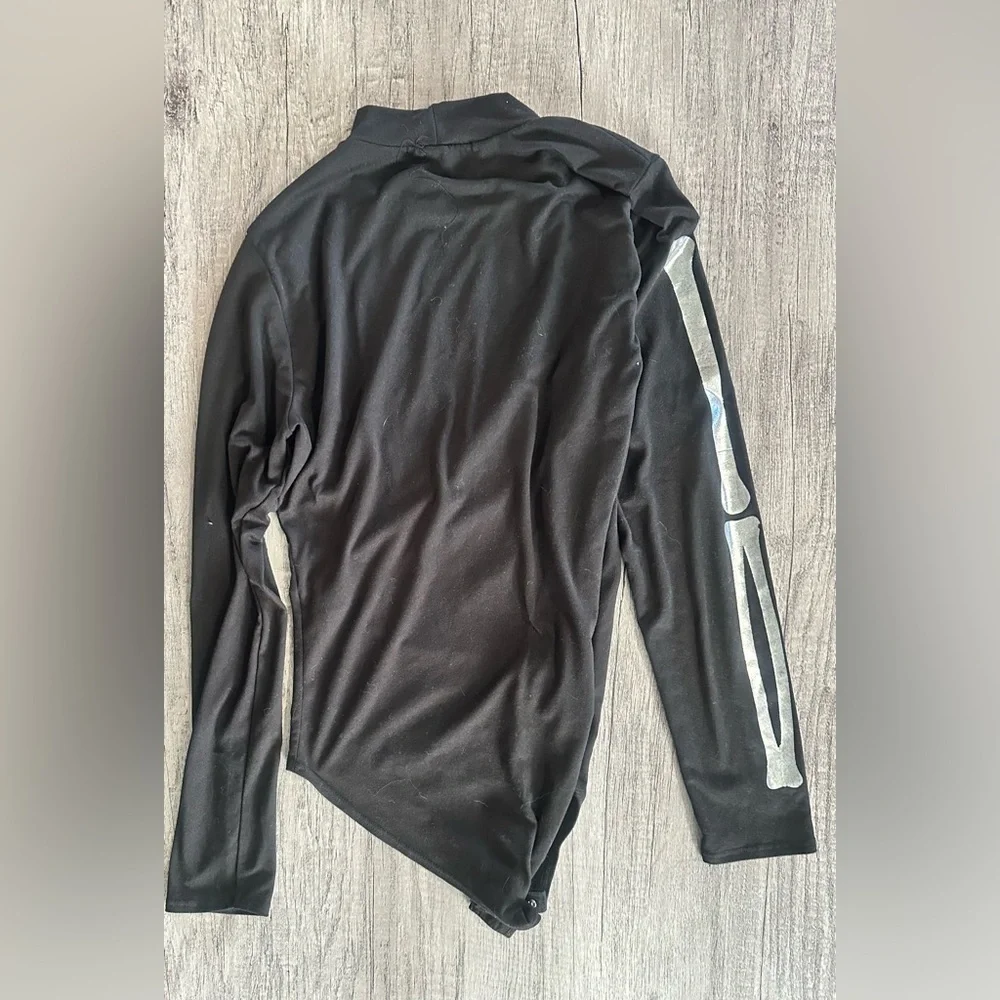 Gaze Long Sleeve Turtleneck Skeleton Onesie Size M - Picture 4 of 4
